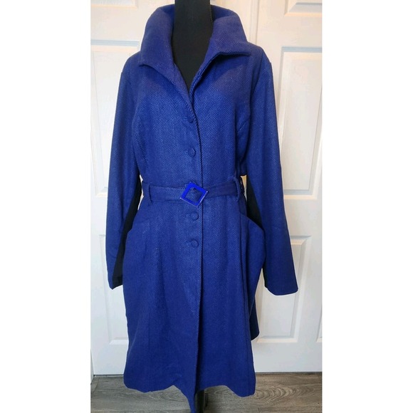 Torrid Disney Her Universe Mary Poppins Cosplay Coat Plus Size 3‎ 3XL Blue Tweed - Picture 2 of 15
